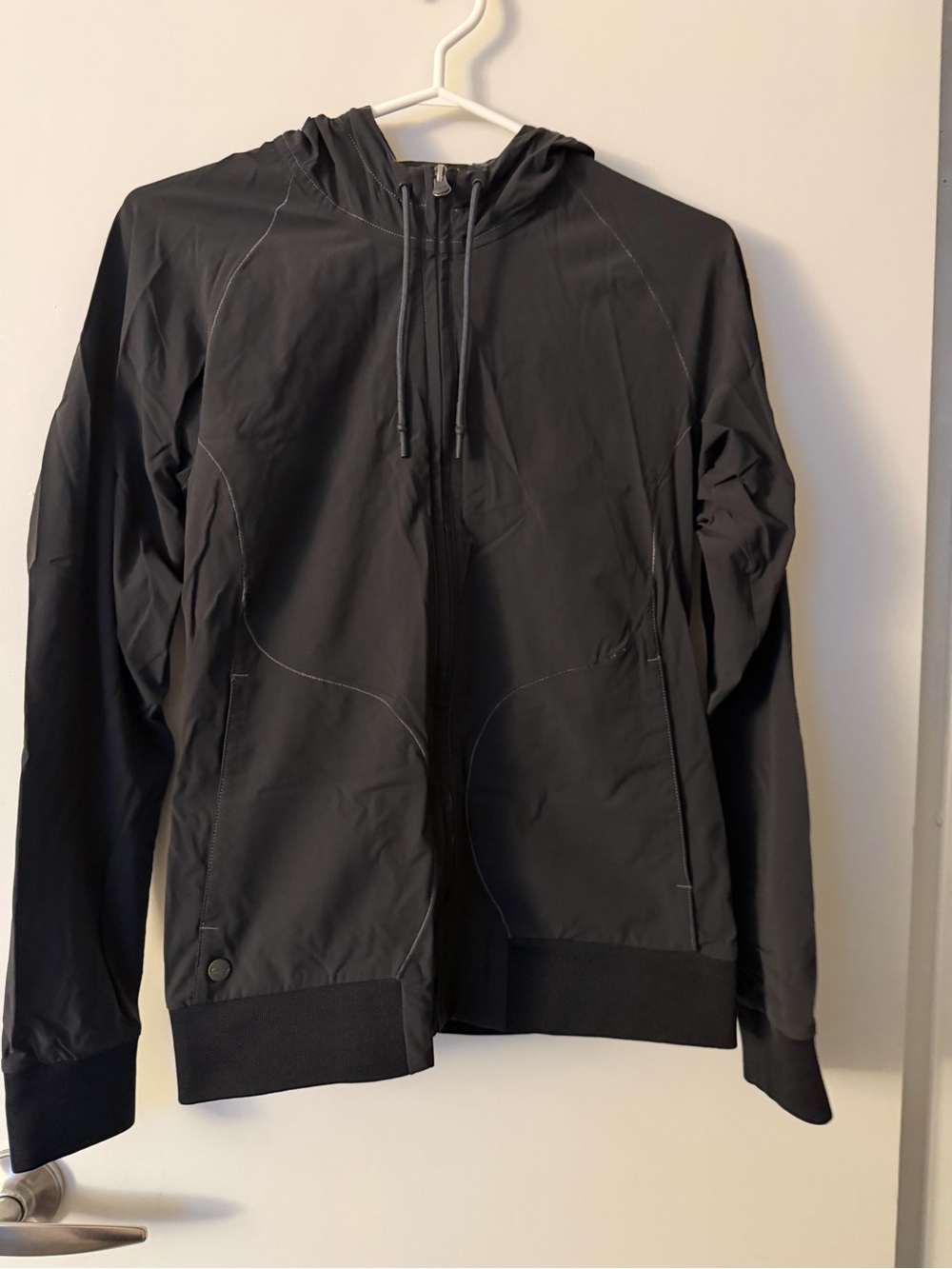 Outdoor Research Black Hooded Windbreaker Jacket